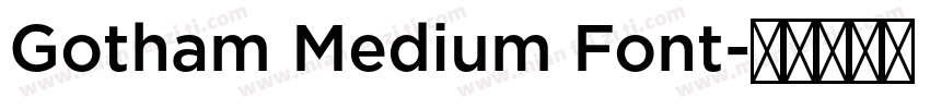 Gotham Medium Font字体转换